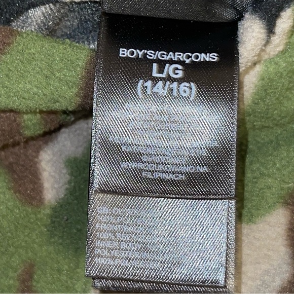The North Face Boys Reversible Camo Charcoal Jacket Size L - Picture 8 of 12